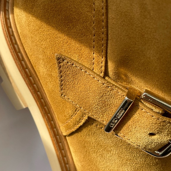 😍NWT Jimmy Choo Youth Il suede buckle ankle boots in camel, 40 - Picture 12 of 17